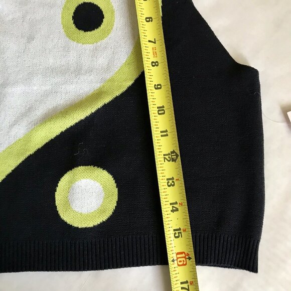 Witty Fox‎ Ying & Yang Cropped Tank in Green and Black, Women’s Medium - Picture 5 of 5